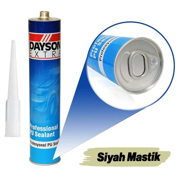 Poliüretan Pu Mastik Siyah Genel Amaçlı Silikon 280 ML ürün görseli 1