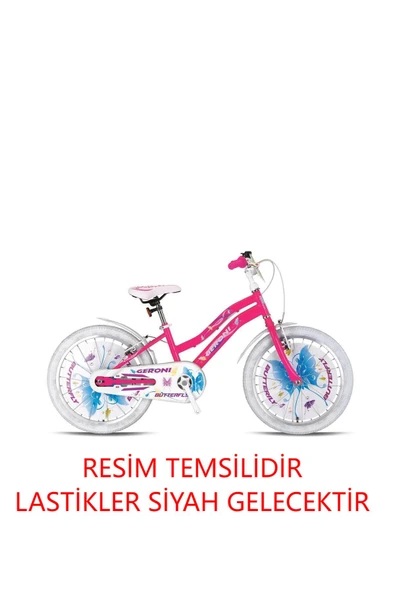 GERONİ 16JANT BUTTERFLY ÇOCUK BİSİKLETİ SİYAH LASTİKTİR ürün görseli 1