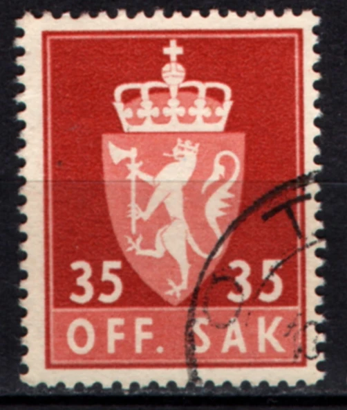 EABİ-Norveç  1955 Resmi Pul 35C (ws2029) ürün görseli 1
