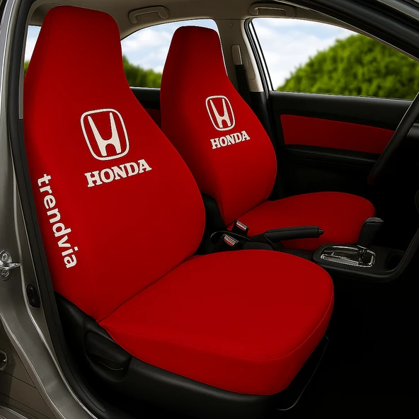 Kırmızı Renk Honda Uyumlu Penye Kumaş Oto Koltuk Kılıfı  Ön ve Arka Koltuk Servis Kılıfı Takımı ürün görseli 1