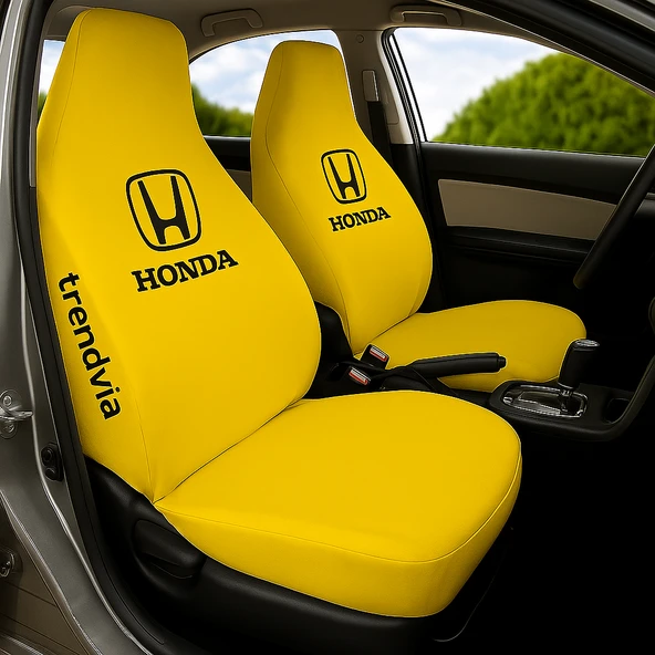Sarı Renk Honda Uyumlu Penye Kumaş Oto Koltuk Kılıfı  Ön ve Arka Koltuk Servis Kılıfı Takımı ürün görseli 1