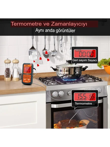 Cosmostech Thermo TP-06B Dijital Et Termometresi - Resim 5