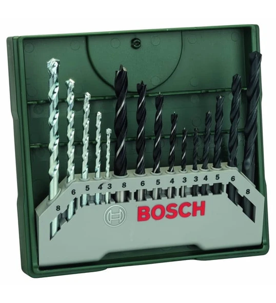 BOSCH X-LİNE 15 PARÇA KARIŞIK MATKAP UCU SETİ ürün görseli 1