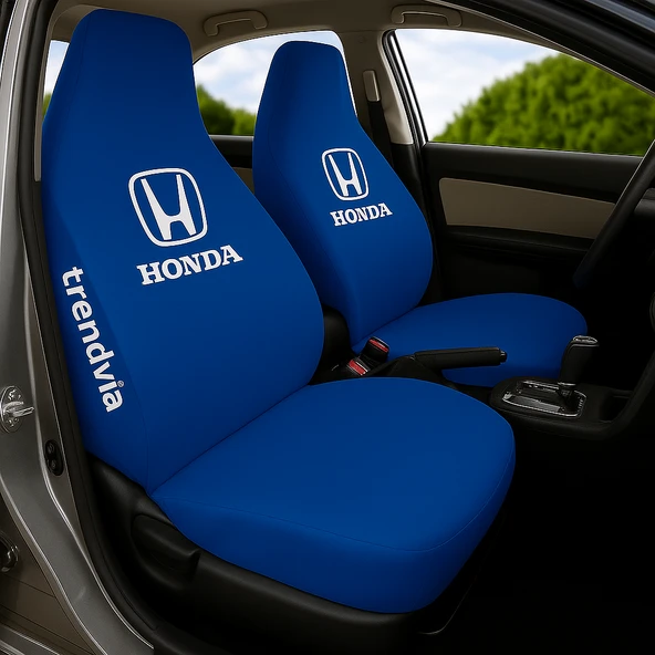 Mavi Renk Honda Uyumlu Penye Kumaş Oto Koltuk Kılıfı  Ön ve Arka Koltuk Servis Kılıfı Takımı ürün görseli 1