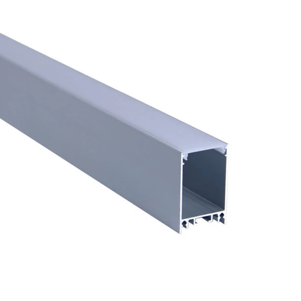 LED Kanal Alüminyum Profil Sarkıt Armatür 1 Metre Askılı Kasa 2184ÇT Pleksi Cam Kapaklı LED Işıklandırma Profil ürün görseli 1