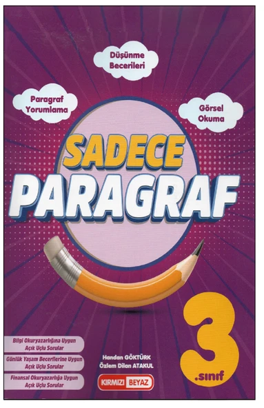 Kırmızı Beyaz 3. Sınıf Sadece Paragraf ürün görseli 1