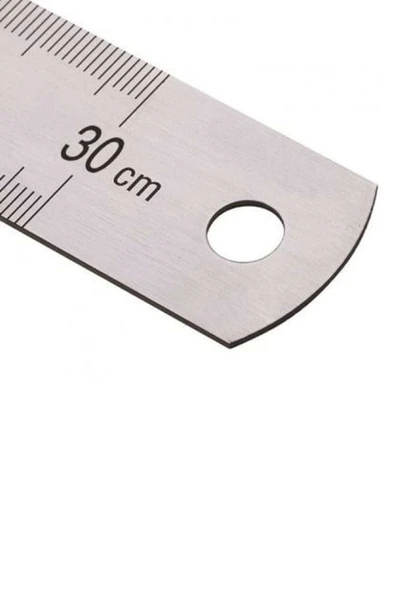 Çelik Cetvel 30 Cm Inch Ölçülü 530g ürün görseli 1