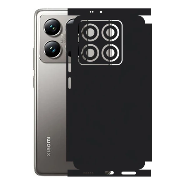 Xiaomi 14T Pro ile Uyumlu 360 Arka Kaplama   Mat Siyah ürün görseli 1