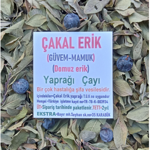 Çakal Erik Yaprağı Bitki Çayı 20 G ürün görseli 1