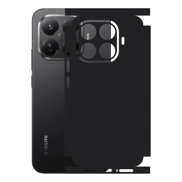 Xiaomi 15T Pro ile Uyumlu 360 Arka Kaplama   Mat Siyah ürün görseli 1