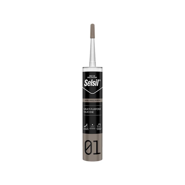 Selsil Genel Amaçlı Silikon Şeffaf 280 gr ürün görseli 1