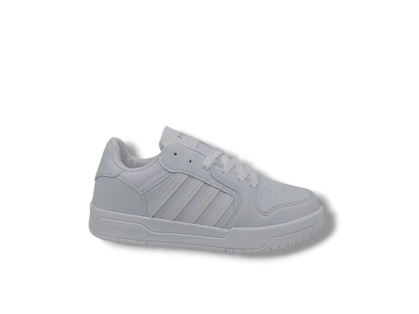 Lambırlent 2200 Unisex Beyaz Bağcıklı Spor Ayakkabı ürün görseli 1