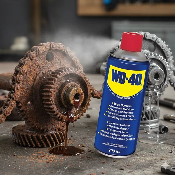 WD-40 Yağlayıcı ve Pas Sökücü 200 ml ürün görseli 1