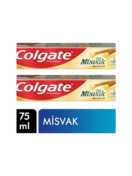 Colgate Diş Macunu 75 ml Misvak Özlü 2 Adet ürün görseli 1