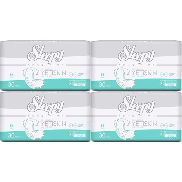 Sleepy Yetişkin Bezi Bel Bantlı XL - Extra Large - Ekstra Large 120 Adet (4PK*30) ürün görseli 1