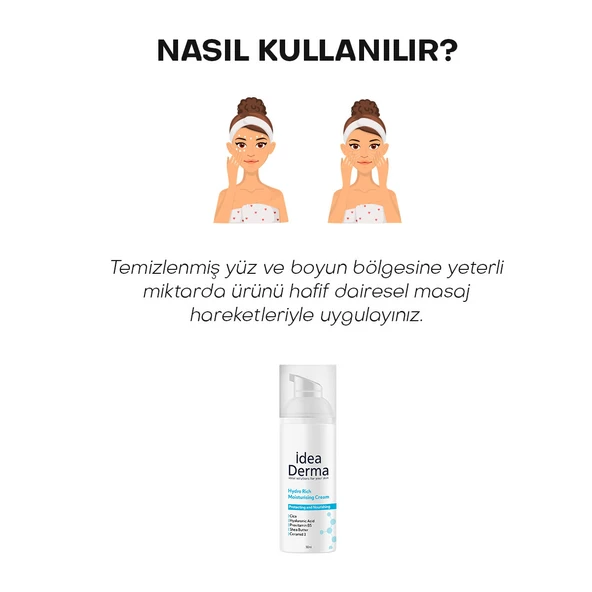 İdea Derma Hydro Rich Moisturising Cream 50 ml - Resim 5