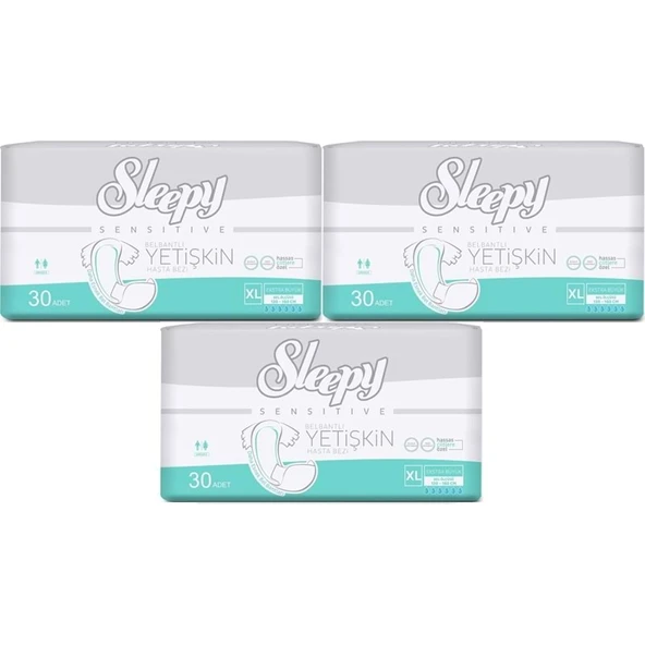 Sleepy Yetişkin Bezi Bel Bantlı XL - Extra Large - Ekstra Large 90 Adet (3PK*30) ürün görseli 1