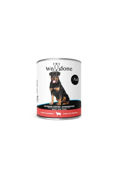 WELLDONE Kuzulu Yetişkin Köpek Konservesi 400 Gr. ürün görseli 1