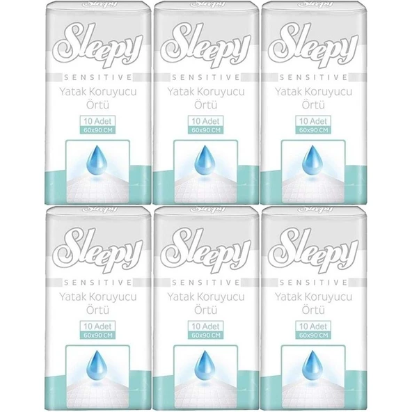 Sleepy Yetişkin Yatak Koruyucu 60*90CM 60 Adet (6PK*10) ürün görseli 1