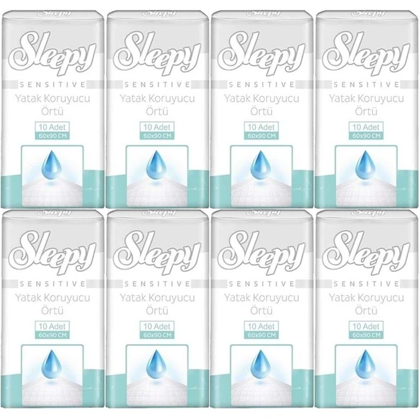 Sleepy Yetişkin Yatak Koruyucu 60*90CM 80 Adet (8PK*10) ürün görseli 1