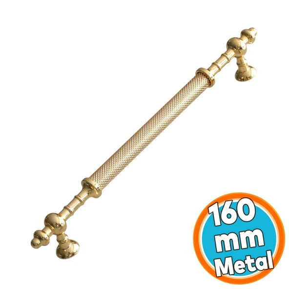 Metal Kulp 160 mm-16 cm Mobilya Mutfak Çekmece Dolabı Dolap Kapak Kulpları Kulbu Altın Gold ürün görseli 1