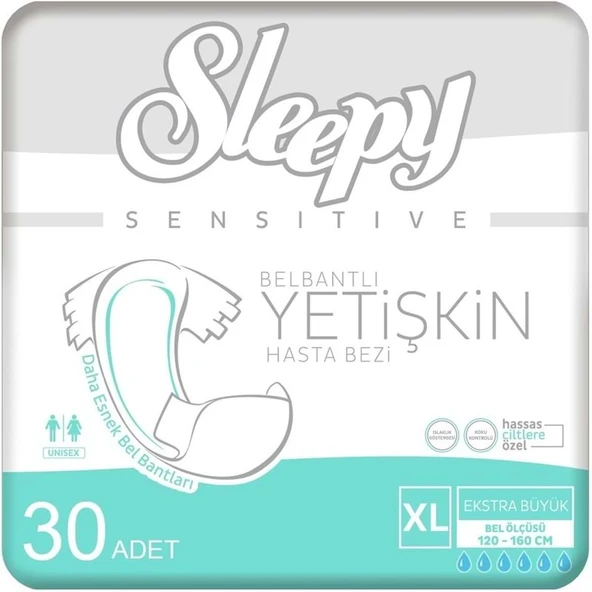 Sleepy Yetişkin Bezi Bel Bantlı XL - Extra Large - Ekstra Large 30 Adet ürün görseli 1