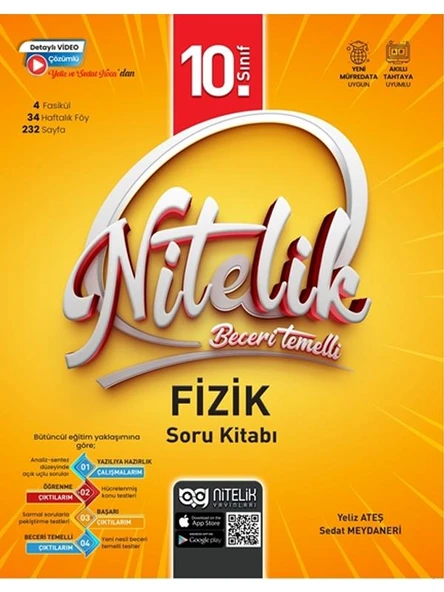 NİTELİK 10.SINIF FİZİK SORU KİTABI BECERİ TEMELLİ *YENİ* ürün görseli 1