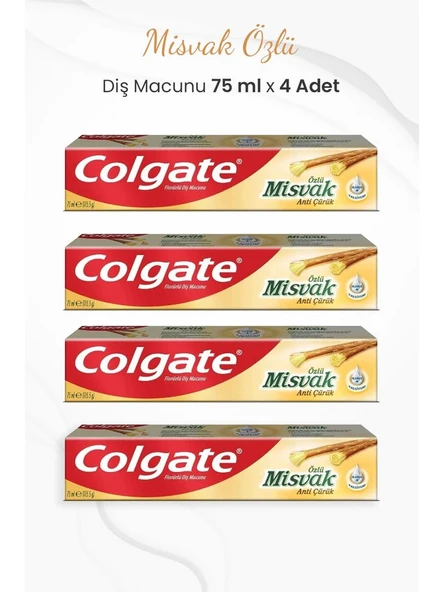 Colgate Misvak Özlü Diş Macunu 75 Ml X 4 Adet ürün görseli 1