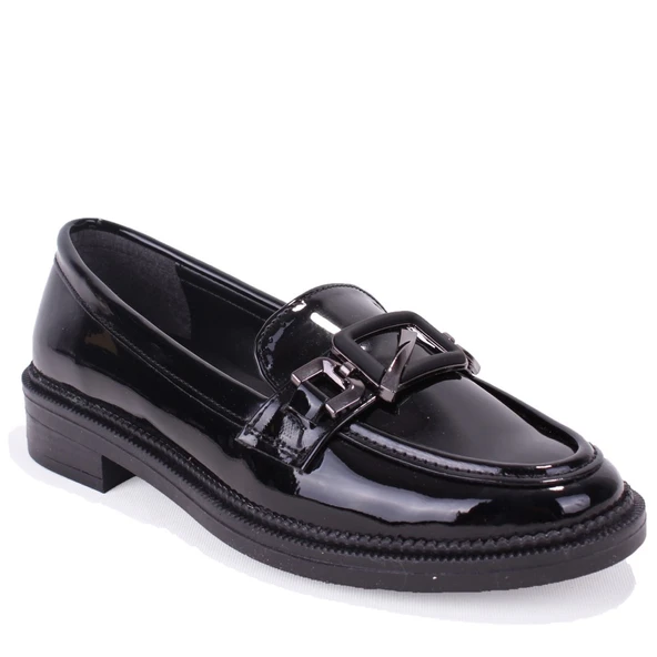 Dagoster DZA07-863701 Siyah Rugan Günlük Loafer  Kadın Ayakkabı ürün görseli 1