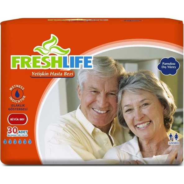 FreshLife Yetişkin Bezi Bel Bantlı L - Large - Büyük 30 Adet ürün görseli 1