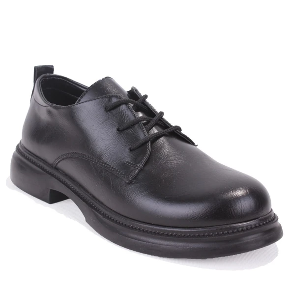 Dagoster DZA07-8892680 Siyah Günlük Bağcıklı Loafer Kadın Ayakkabı ürün görseli 1