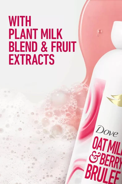 Dove Oat Milk & Berry Brulee Bitkisel Sütlü Duş Jeli 517ML - Resim 4
