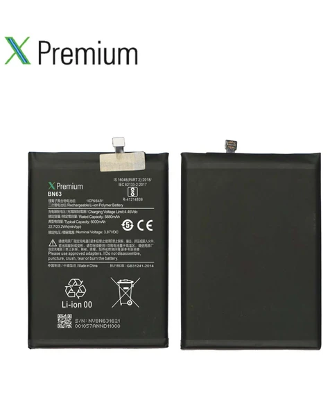 Xiaomi Redmi 10 Prime Uyumlu Batarya Xpremium Pil Süper Yüksek Kalite 5000 mAh BN63 ürün görseli 1