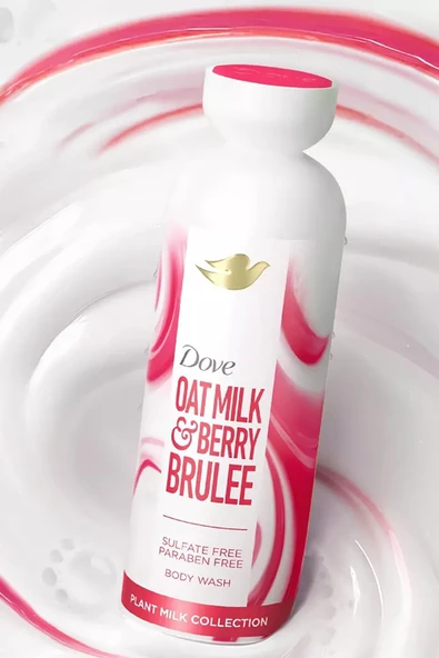 Dove Oat Milk & Berry Brulee Bitkisel Sütlü Duş Jeli 517ML - Resim 3