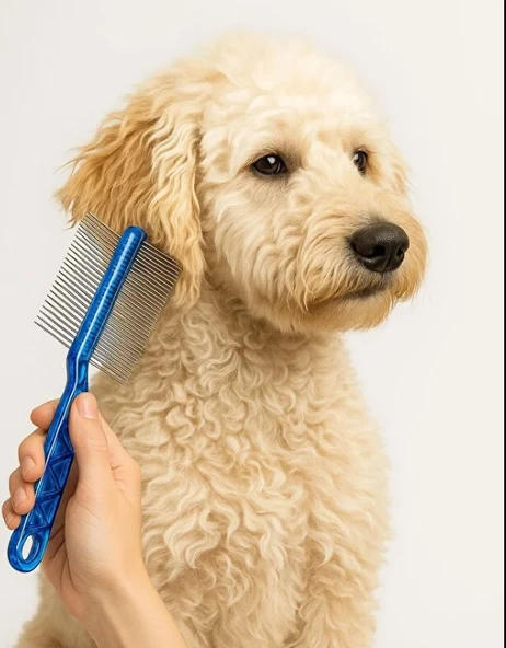 Mucit Home  Çift Taraflı Kıtık Açıcı Tarak – Kedi Ve Köpekler Için Tüy Açıcı Fırça 1 Adet ürün görseli 1