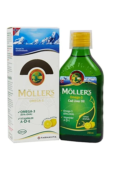 Möllers Omega 3 Balık Yağı Şurubu Limon Aromalı 250 Ml ürün görseli 1