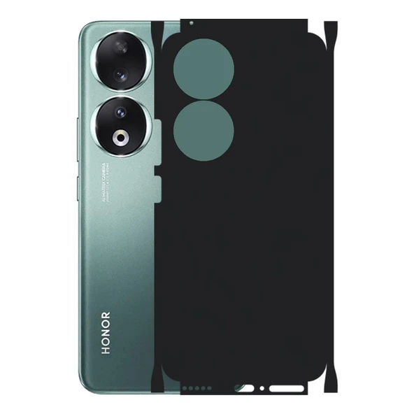 Honor 90 ile Uyumlu 360 Arka Kaplama   Mat Siyah ürün görseli 1