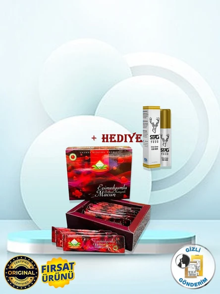 1 Kutu 12LI Stick Orjinal Themra Bitkisel Macun + 1 Kutu Stag.9.0.0.0 Ozel Sprey ürün görseli 1