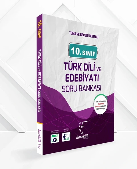 10.Sınıf Türk Dili ve Edebiyatı Soru Bankası Karekök Yayınları ürün görseli 1