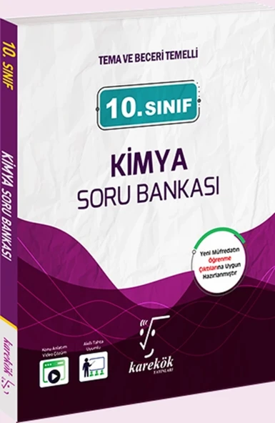 10.Sınıf Kimya Soru Bankası - Karekök Yayınları ürün görseli 1
