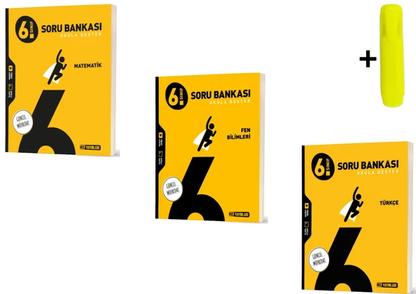 Hız Yayınları 6.Sınıf Matematik Fen Türkçe Soru Bankası Seti ürün görseli 1