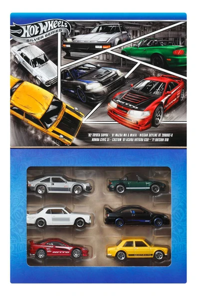 ® Japon Temalı Çoklu Arabalar, 1:64 ölçekli 6'lı metal oyuncak arabalar JBY77 ürün görseli 1