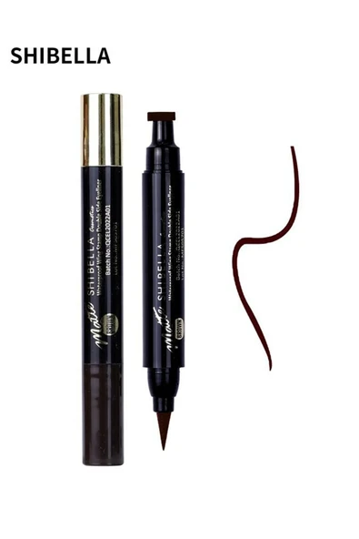 Shibella Damga Eyeliner, Kahverengi, Çift Taraflı, 24 Saat Dayanıklı, İnce Damga ürün görseli 1