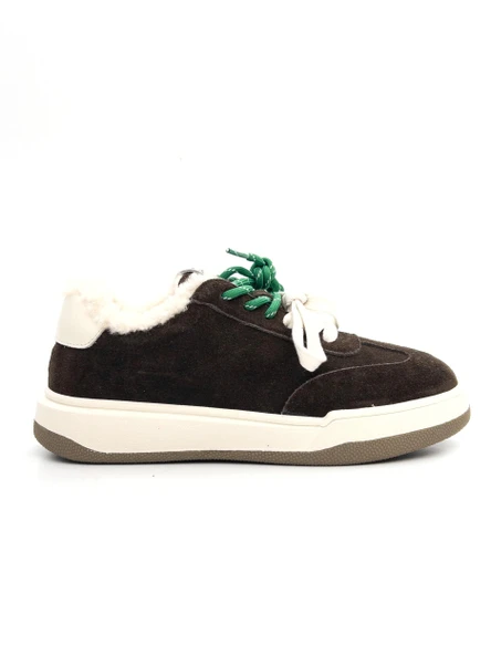 Guja 25K372-2 Kadın Süet Deri İçi Kürklü Sneaker Ayakkabı ürün görseli 1