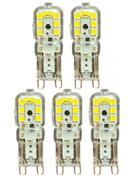 (5 Adet) Osaka 3W Beyaz Işık (6500K) Dim Edilebilir G9 Duylu Led Kapsül Ampul ürün görseli 1