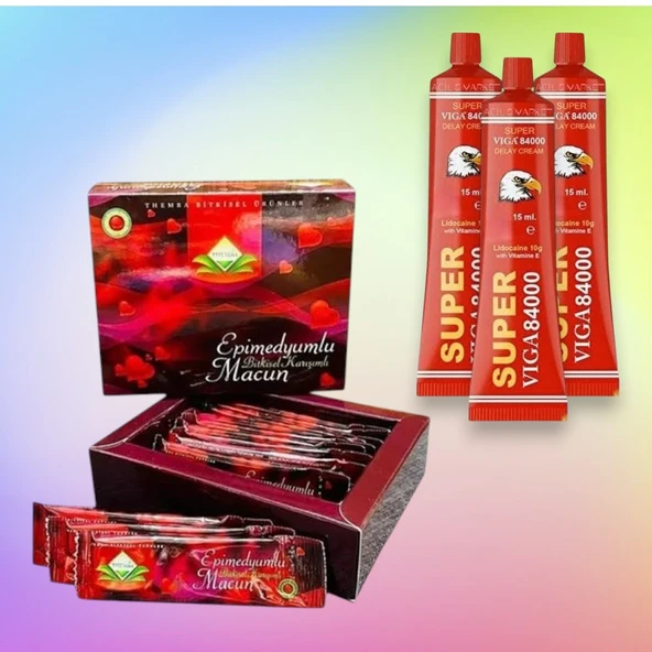 orjinal Themra Ballı Bıtkısel Karışım Macun 12 gr x 12 Stick+3 Kutu super Viga 84000 etkili Krem ürün görseli 1