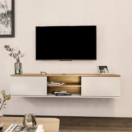 TV Sehpası Leydi Safir Beyaz 160 cm ürün görseli 1