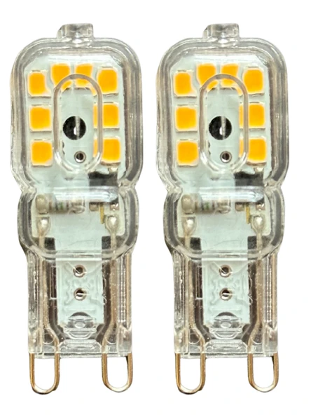 (2 Adet) Osaka 3W Sarı Işık (3000K) Dim Edilebilir G9 Duylu Led Kapsül Ampul ürün görseli 1