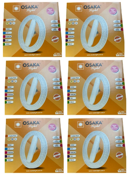 (6 Adet) Osaka 40W Sarı-Günışığı-Beyaz E27 Duylu Simit Ampul ürün görseli 1