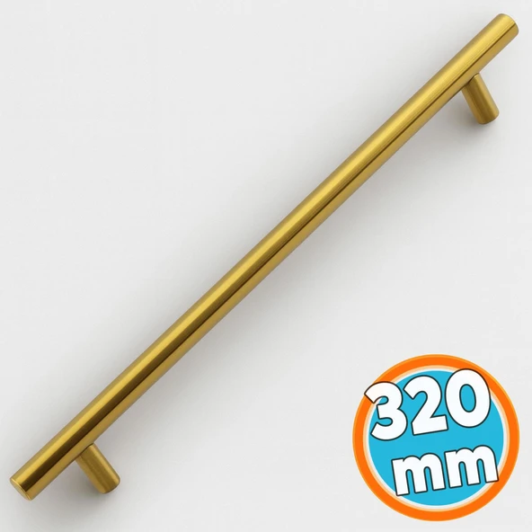 Mobilya Kulp Mutfak Dolap Çekmece Dolabı Kapak Kulpları Kulbu Gold Altın 320 mm 32 cm Metal ürün görseli 1